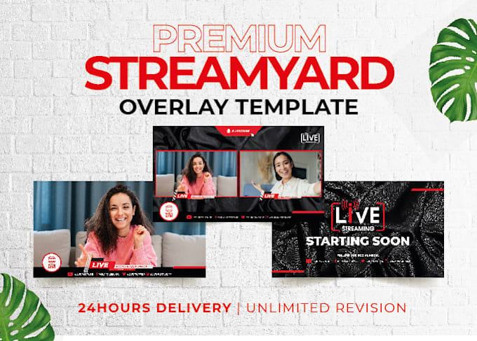 create streamyard overlay for your live streaming