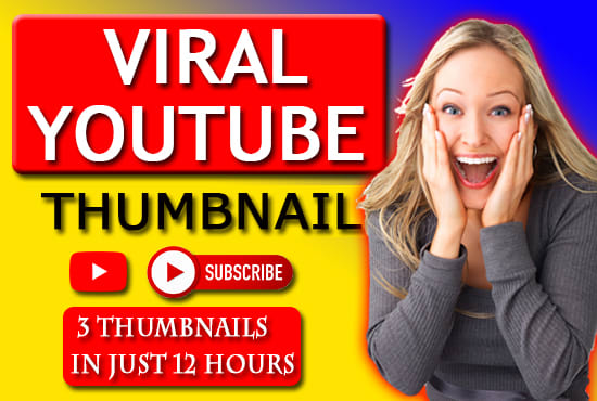design amazing youtube thumbnail in 3 hours