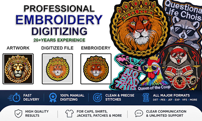 professionally digitize your logo for embroidery