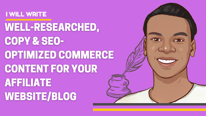 write seo optimized commerce content for your affiliate website