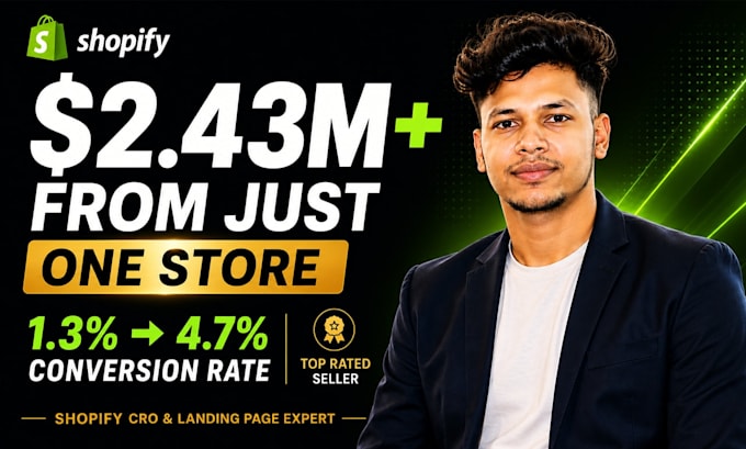 design high converting shopify product page or landing page that increases sales