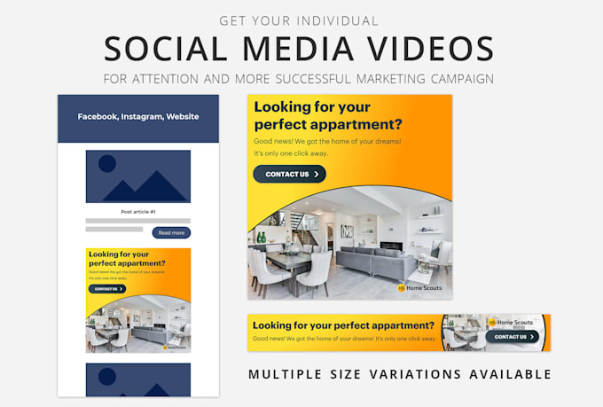 create animated video web banners
