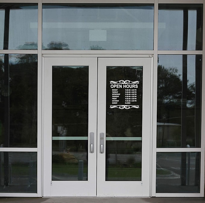 3-Pack Double Sided Open Signs - Business Hours Signs For Store Windows & Doors