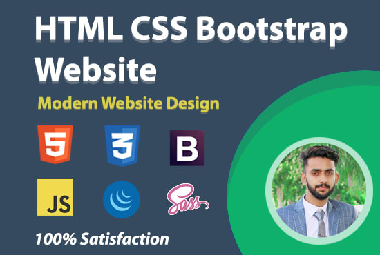 Design website with html css bootstrap 4 by Aqeelkamboh | Fiverr