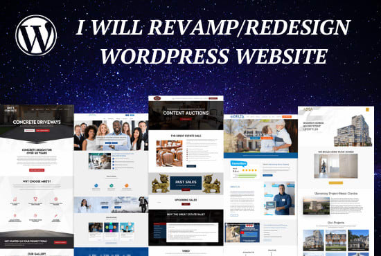 revamp, redesign, customize or fix issues wordpress website