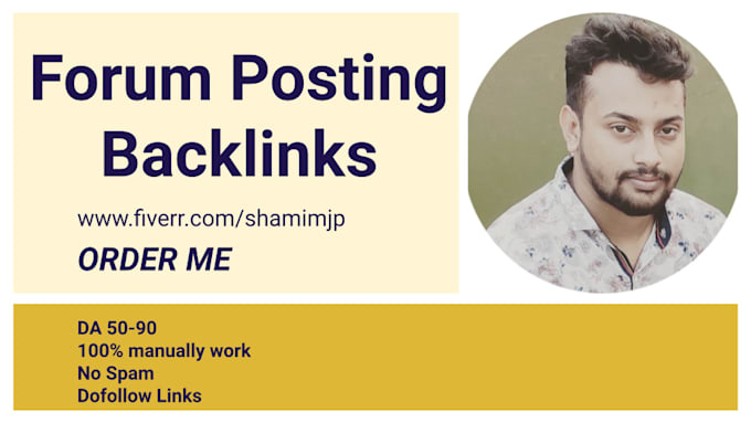 do 40 high da forum posting backlinks