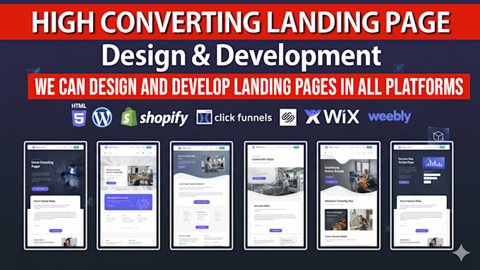 design a high converting landing page or sales funnel for lead generation