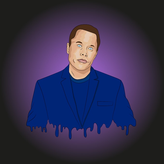 draw your amazing drip cartoon portrait from your photo