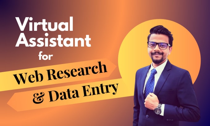 be your virtual assistant for data entry, web research, and copy paste task