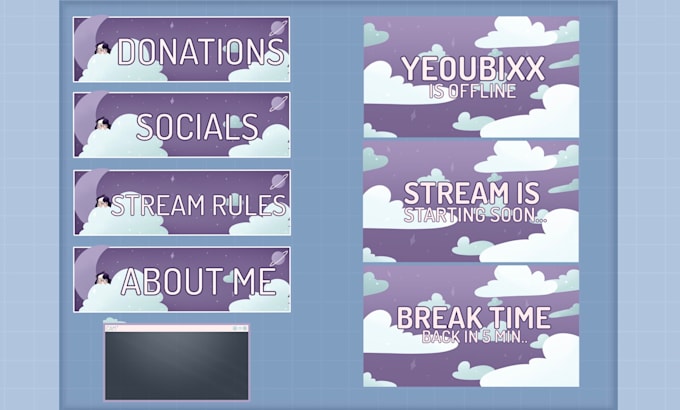 Create custom twitch packs by Yeoubixx | Fiverr