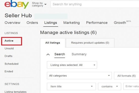 create ebay listing template