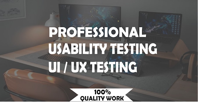 do usability testing and UI UX testing on website