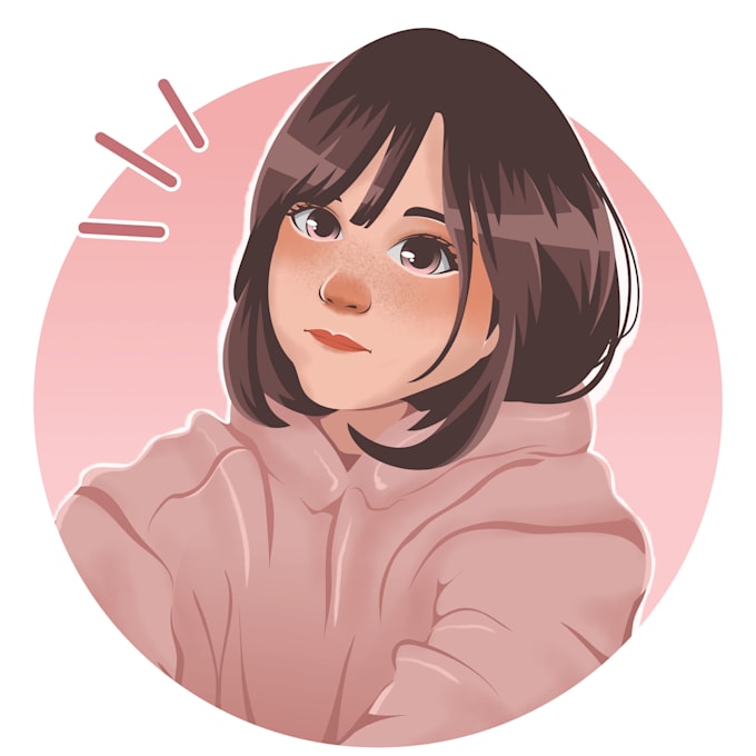 Draw cute cartoon avatar for your profile picture by Phebriand | Fiverr