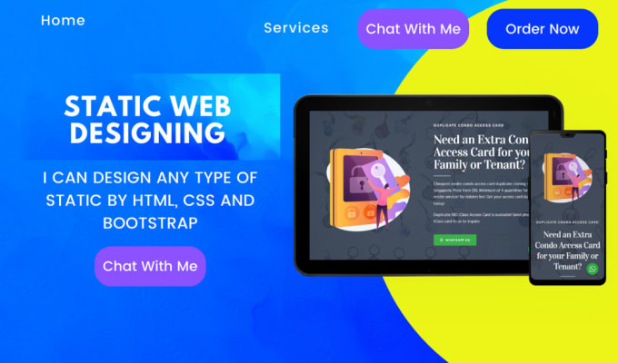 Design static website with bootstrap 5, html and css by Rahul_devaliya ...