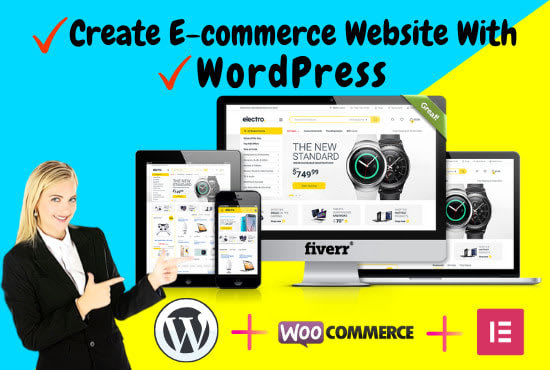 create ecommerce website, wordpress woocommerce website