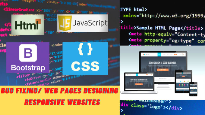 Create front end of websites using html, css javascript by Javeria_55 ...