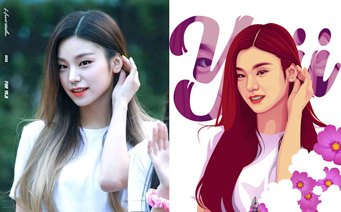 draw a  custom vector of your photo