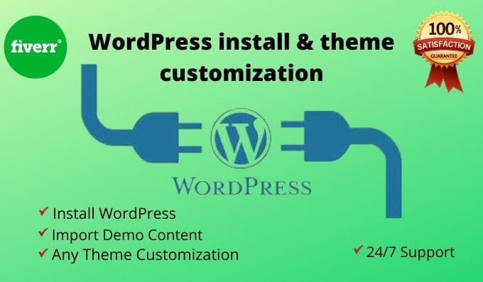 install wordpress, theme, template and customization