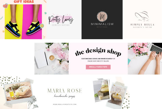 create pro logo or banner for your etsy store, branding