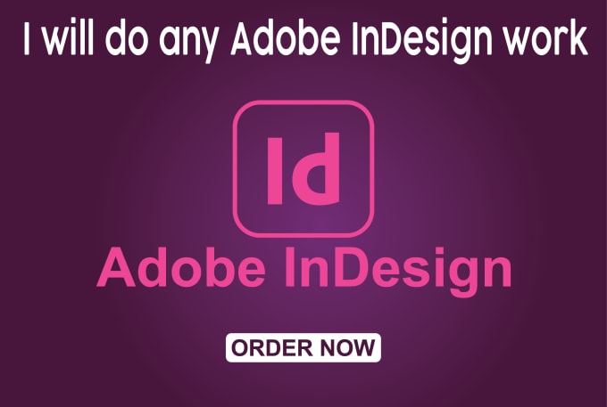 do any adobe indesign work