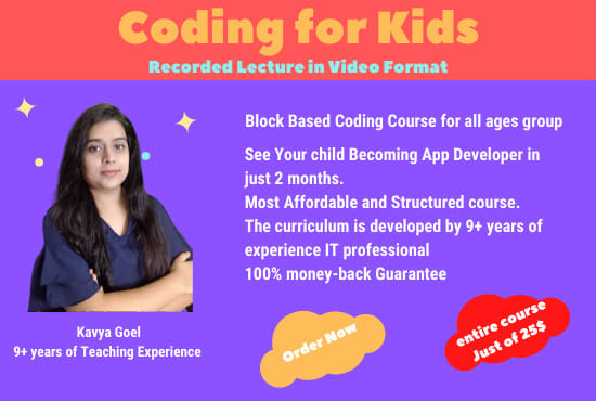 teach block coding for kids in the video format