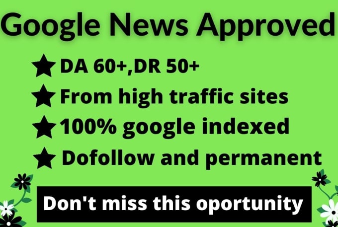 I will provide guest post on da 60 google news site with dofollow link