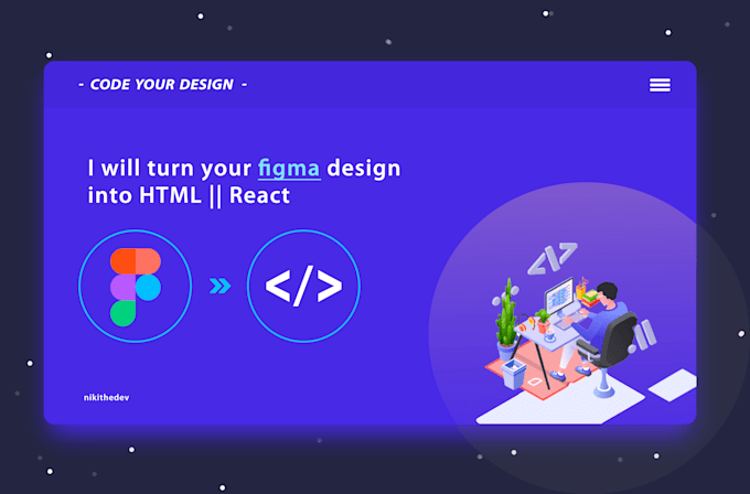 Liven up your design utilizing html, css and js by Nikithedev | Fiverr