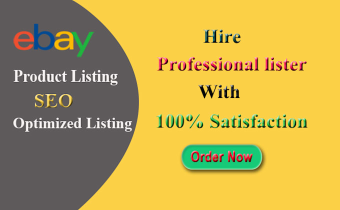 do ebay SEO optimized product listing, ebay lister