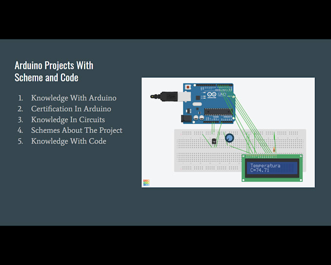 Do an arduino project with a scheme and arduino code by Melts_st | Fiverr