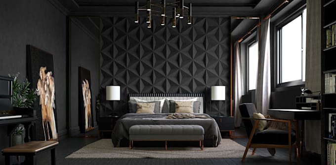 do modern interior design rendering