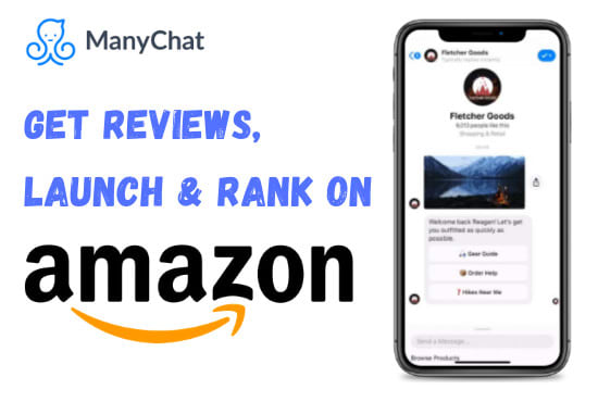 design manychat bot for amazon fba product launch and ranking