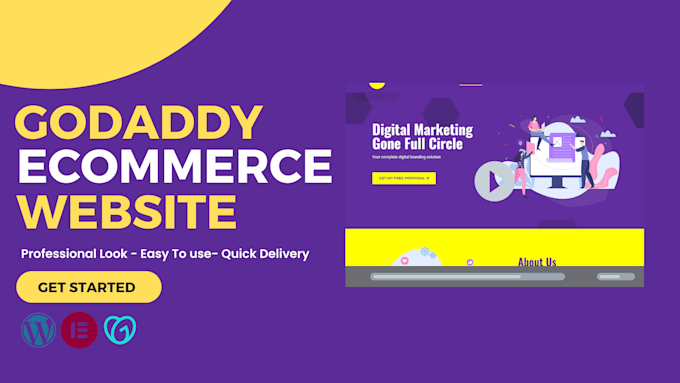 design a professional and responsive godaddy ecommerce store