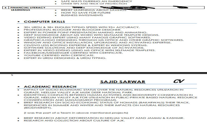 design your choice unique CV, resume and cover letter