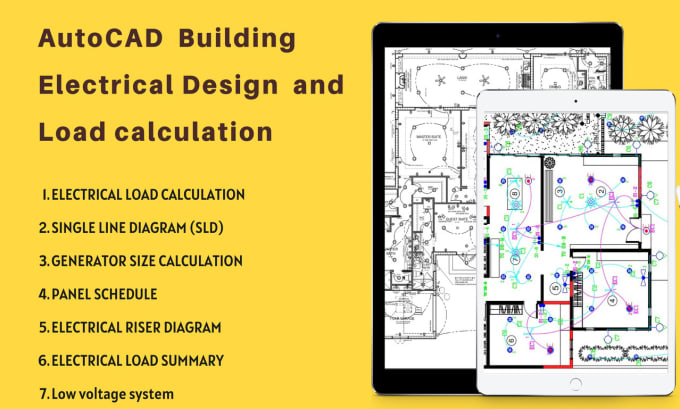 Hire a freelancer to do autocad electrical building design  and load calculation