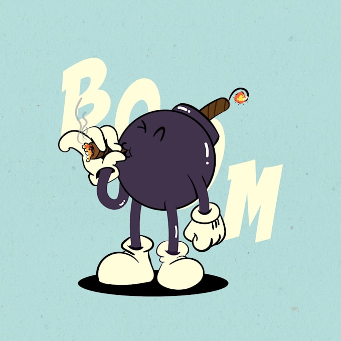 create a funny looking illustration