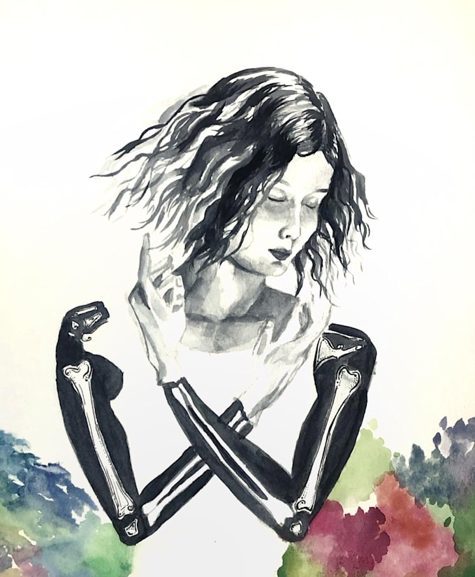 create an ink customized and handmade art