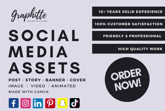 design your social media assets, post, ads, banners