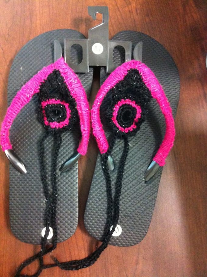 crochet flip flop sandals