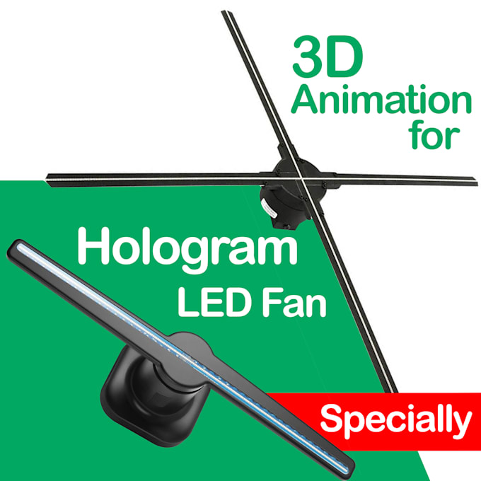 do custom 3d video for hologram fan