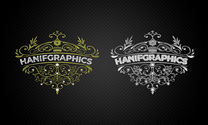 design or apply glitter, gold, or chrome effect to your luxury logo