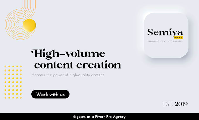 supercharge your brand authority with high volume content creation