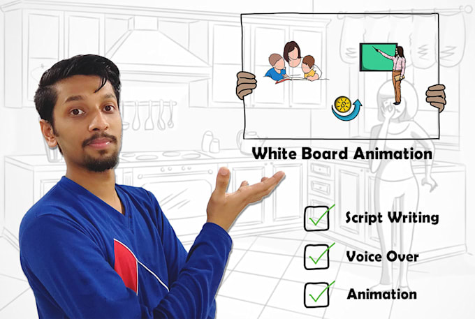 create a whiteboard explainer video with voiceover