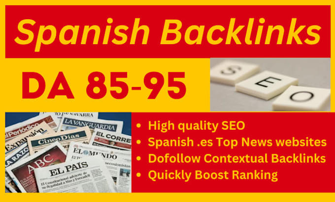 high da spanish backlinks SEO dofollow link building