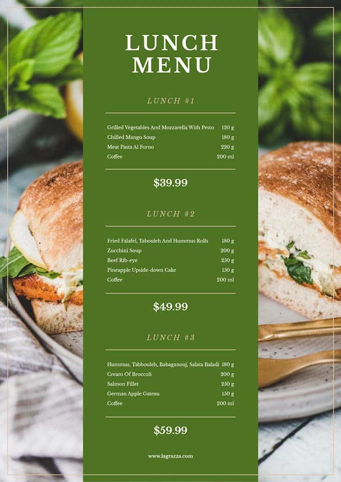Design Menu Card Design By Eurekagraphi772 Fiverr