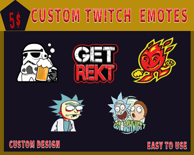 design custom twitch emotes and badges