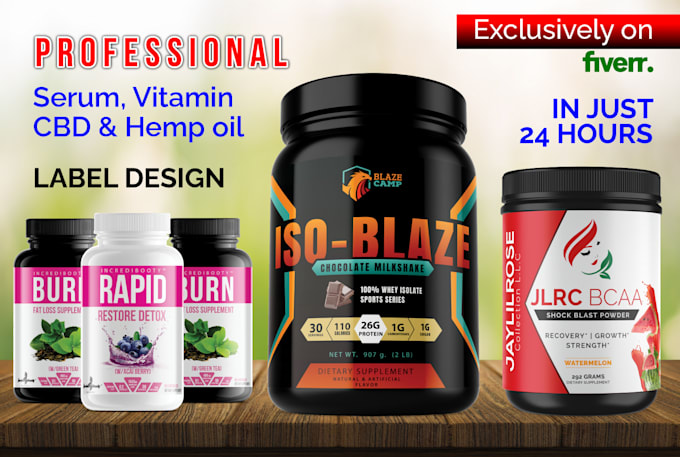 do supplement label design, cbd or hemp, vitamin jar bottle
