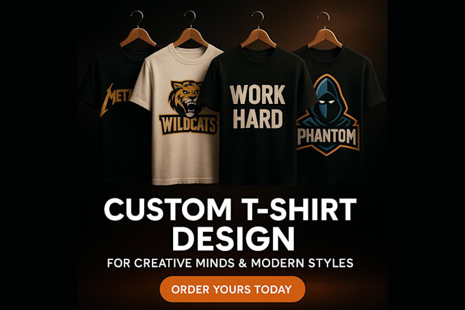 professionally design catchy t shirt logo creator design