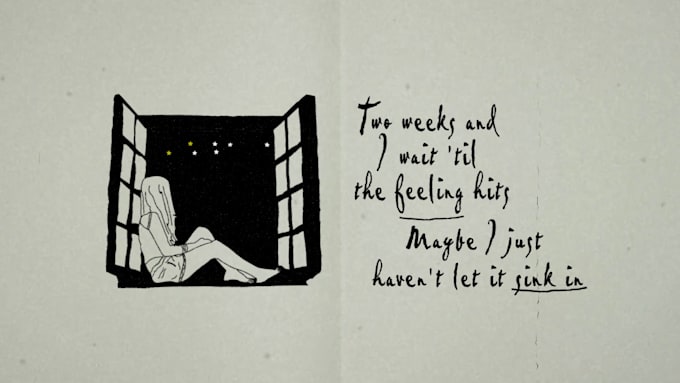 make a hand drawn lyric music video