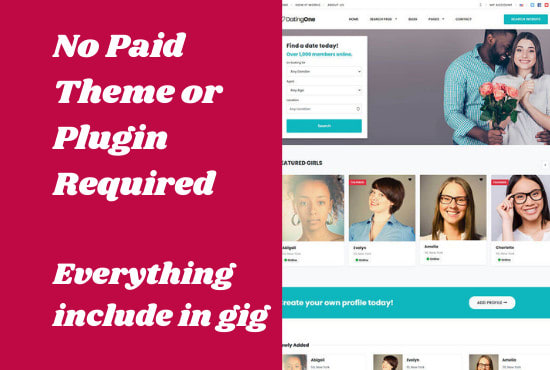 design dating and matrimonial website
