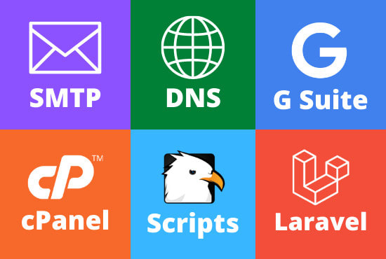 setup and fix SMTP, domain dns issues, cpanel issues